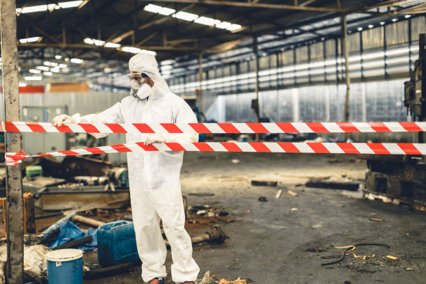 Professional Infectious Disease Decontamination technician working in Boynton Beach, FL